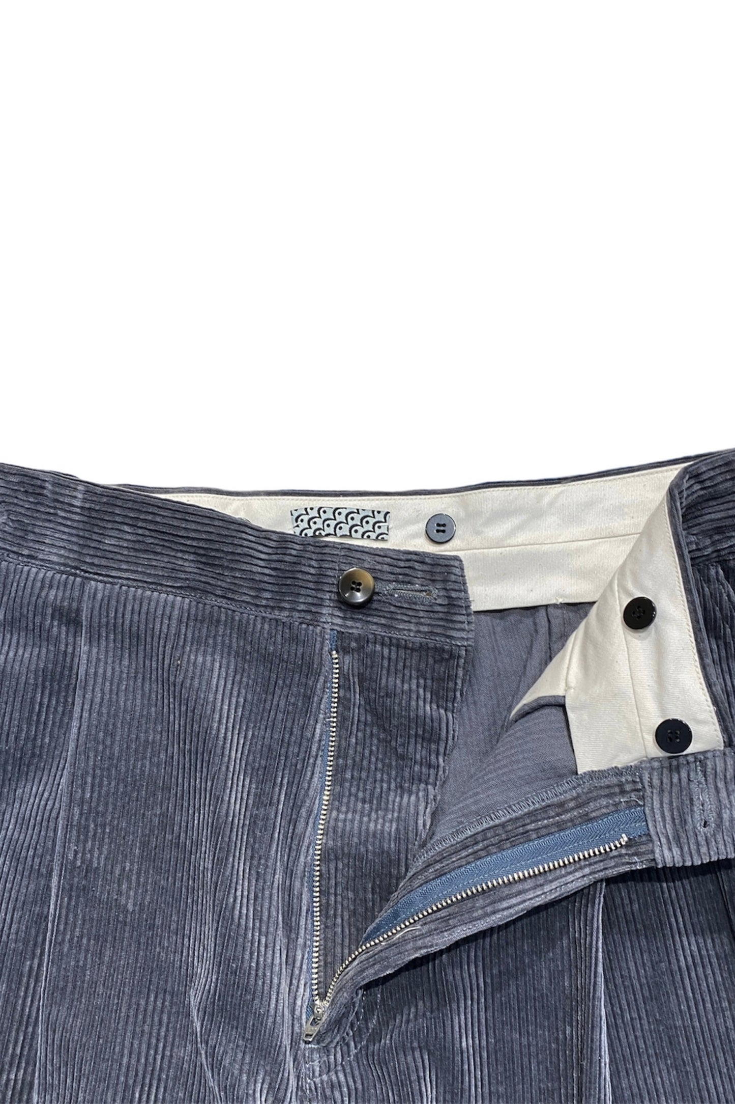 WIDE PANT corduroy - GRAY