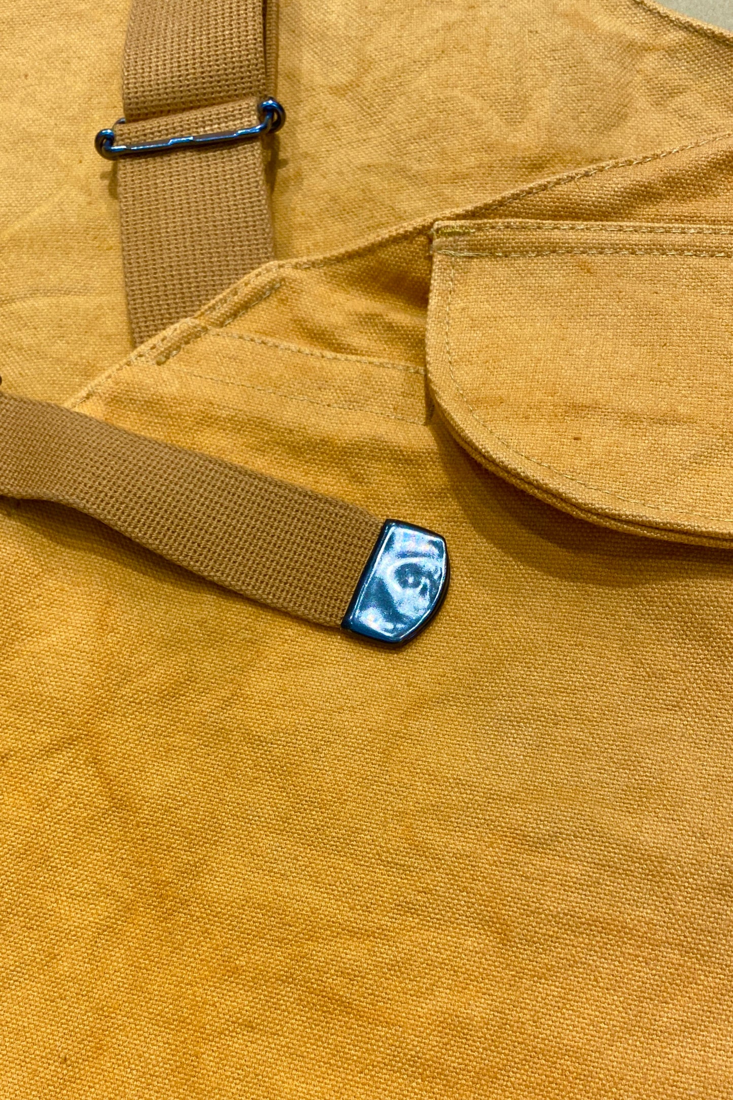 UTILITY VEST cotton - ORANGE BEIGE