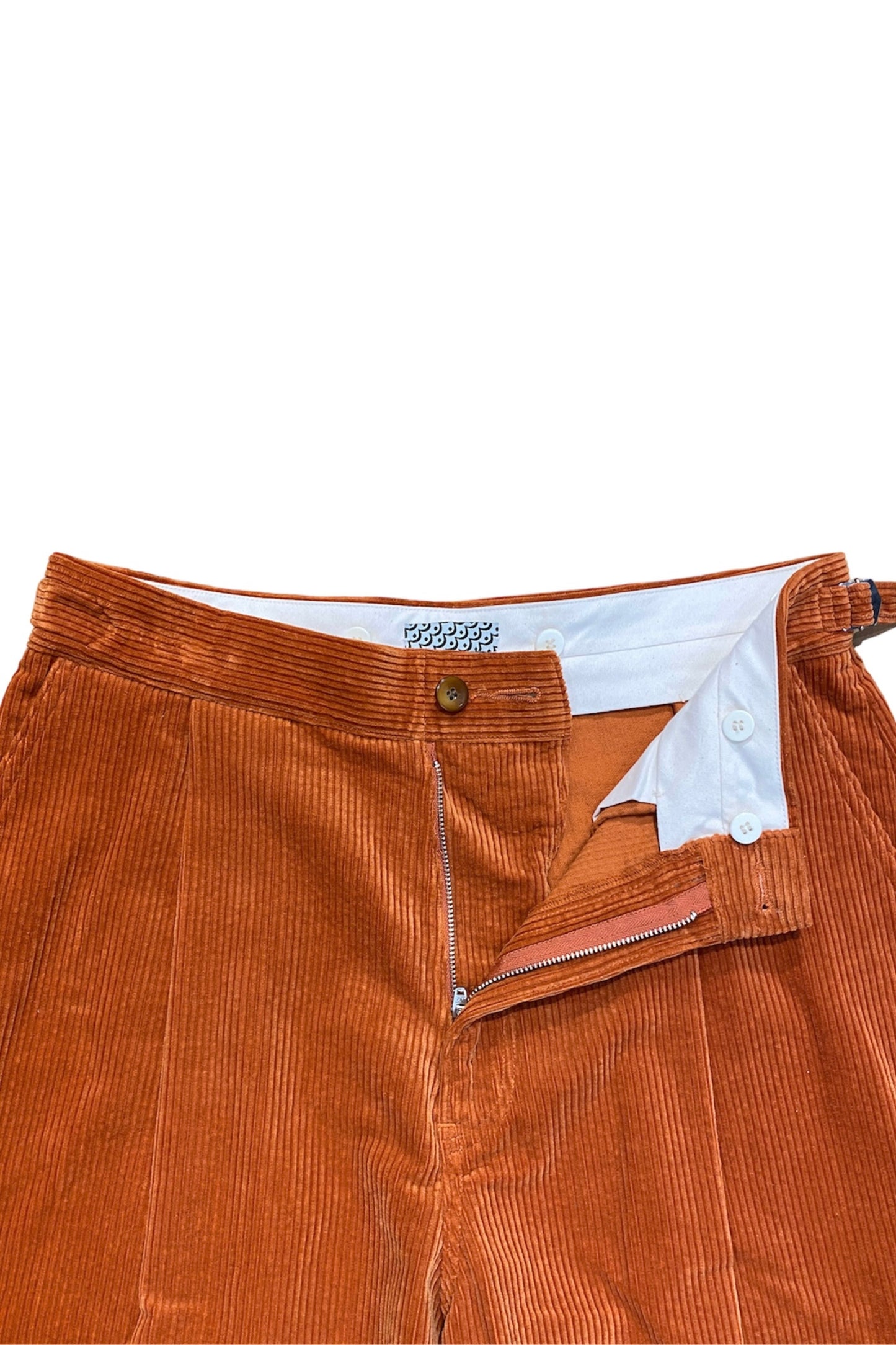 WIDE PANT corduroy - ORANGE