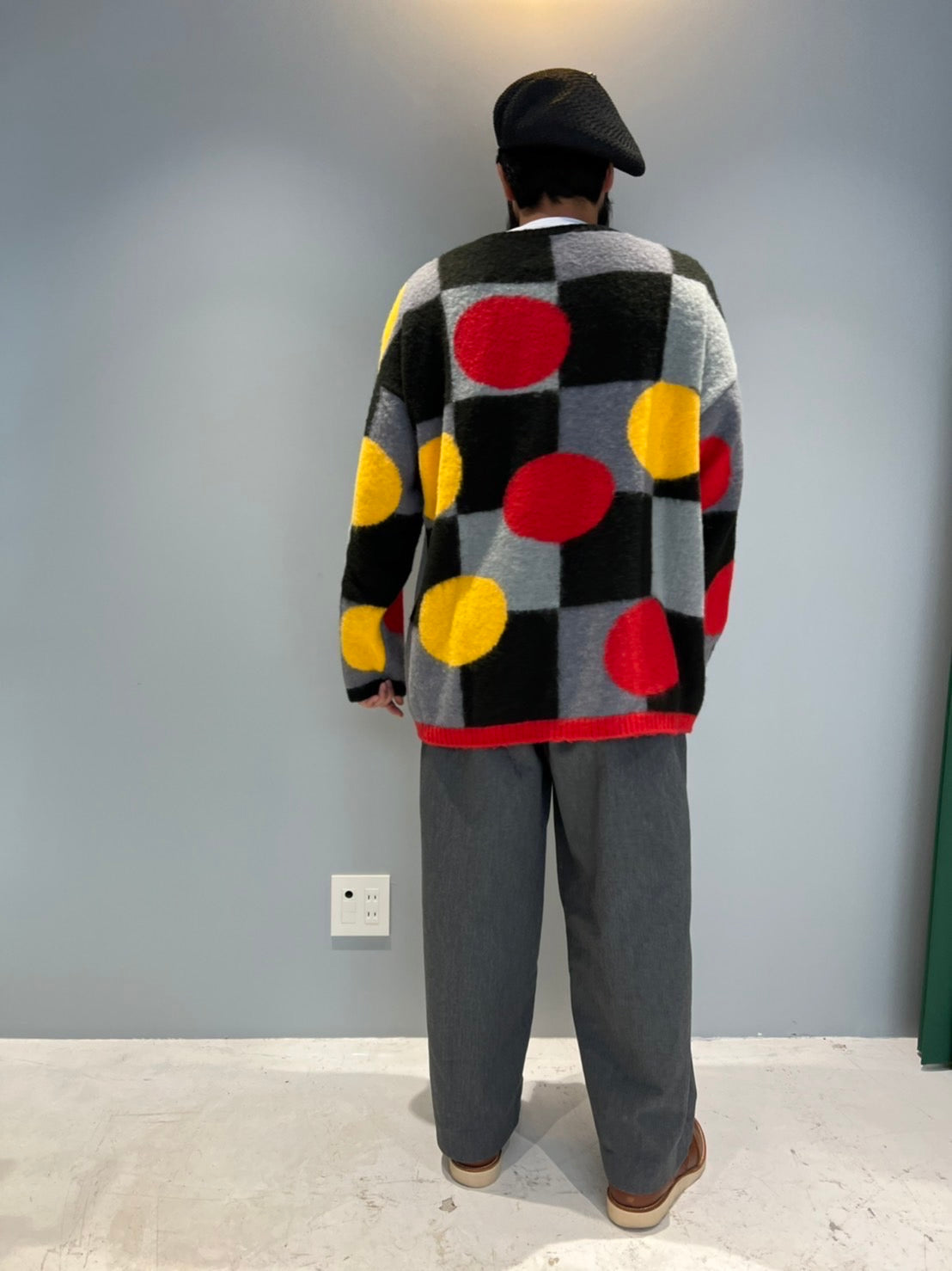 MOHAIR-ISH KNIT JUMPER - REDDISH