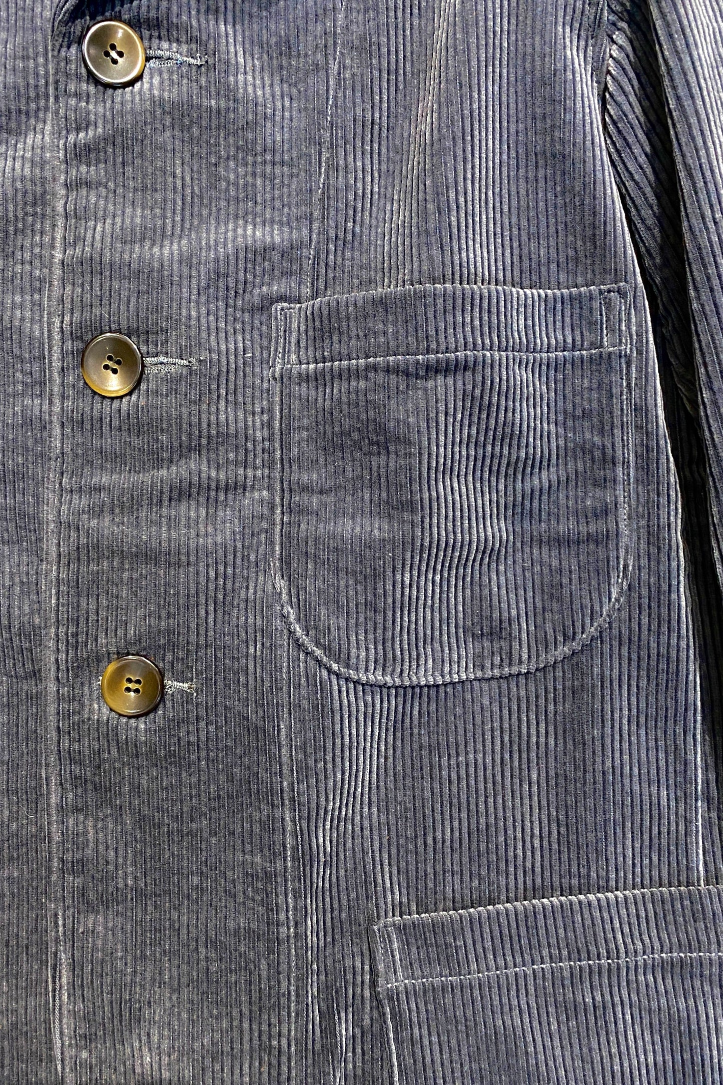 3 BUTTONS JACKET corduroy - GRAY