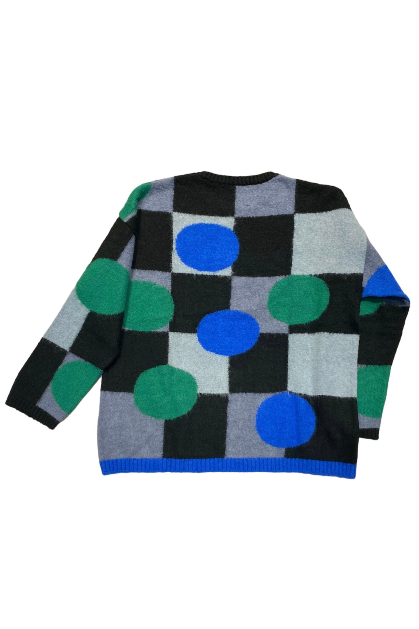 MOHAIR-ISH KNIT JUMPER - BLUEISH