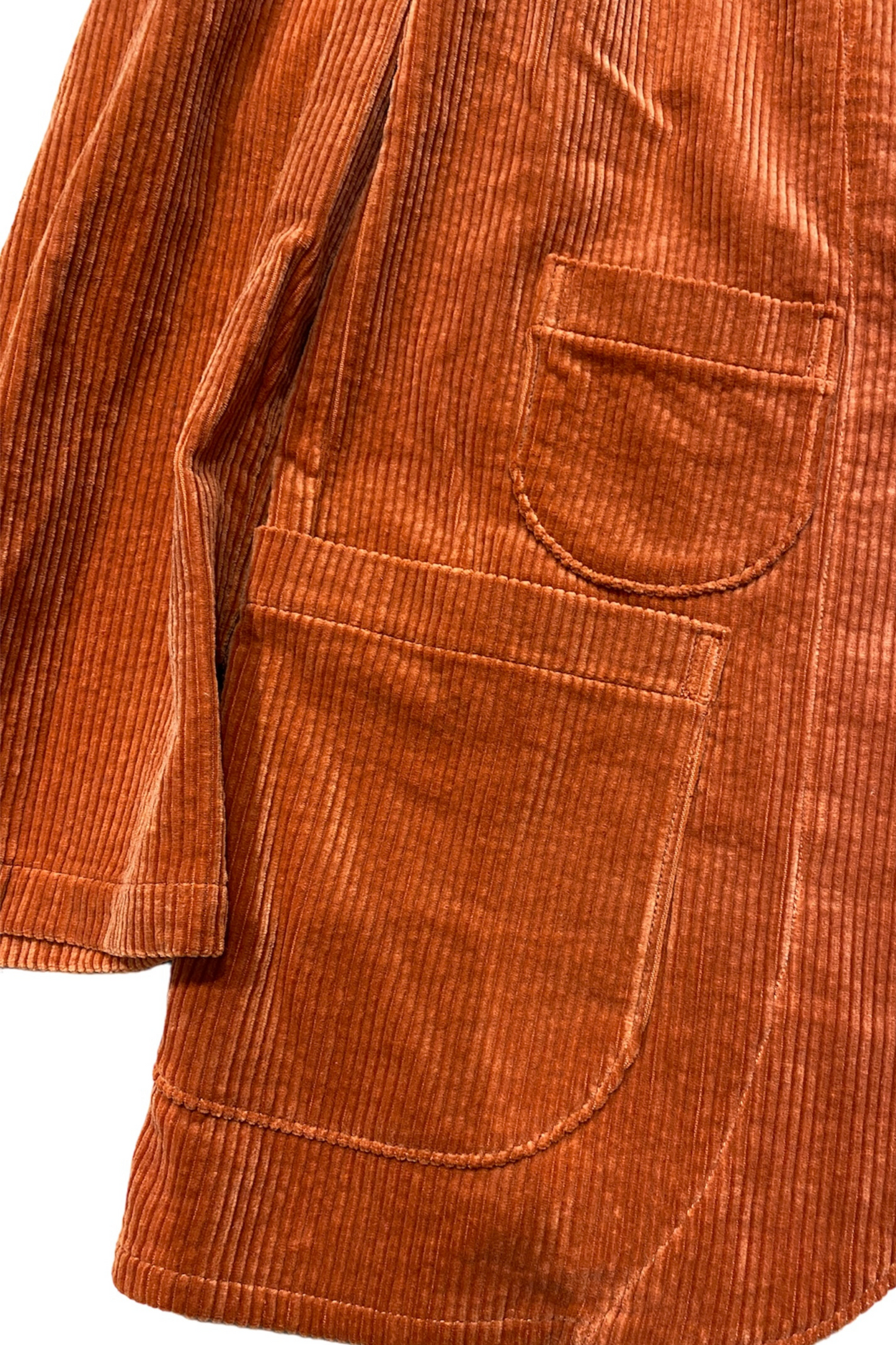 3 BUTTONS JACKET corduroy - ORANGE