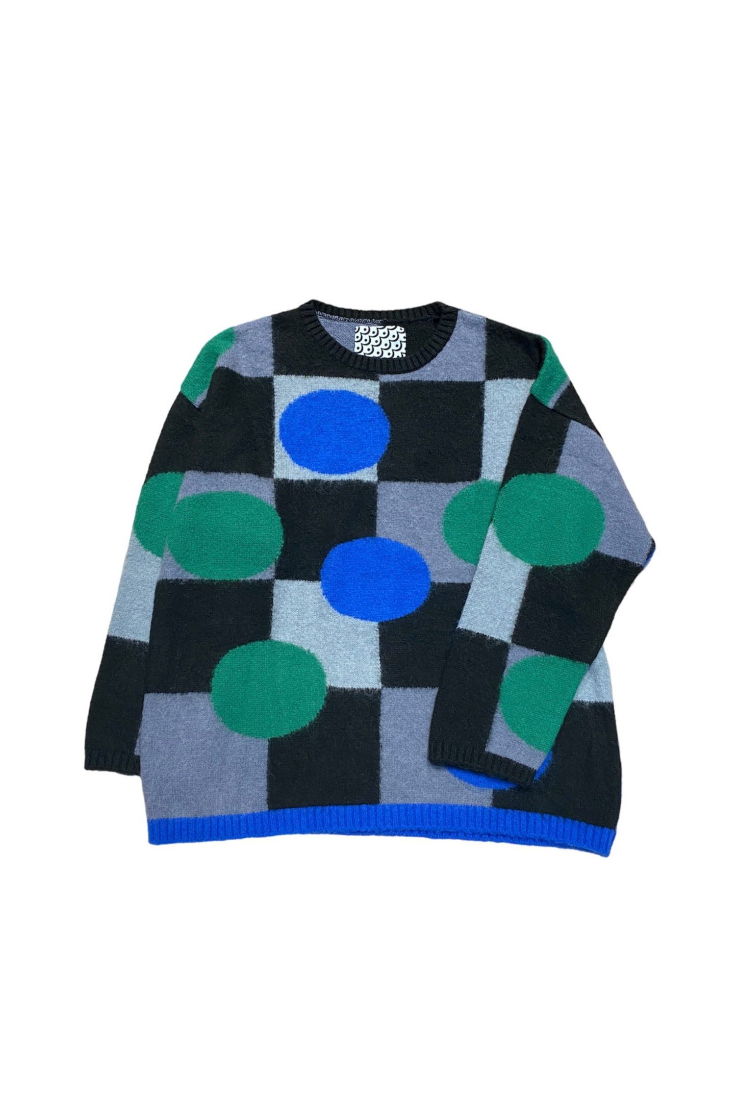 MOHAIR-ISH KNIT JUMPER - BLUEISH