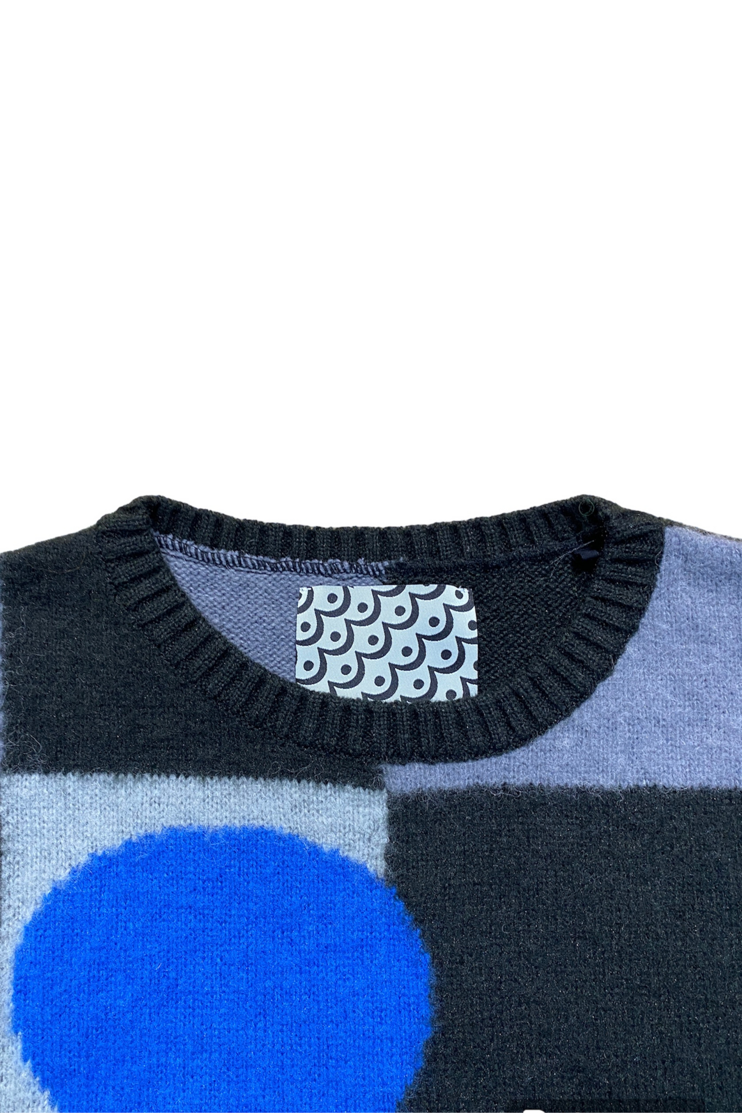 MOHAIR-ISH KNIT JUMPER - BLUEISH