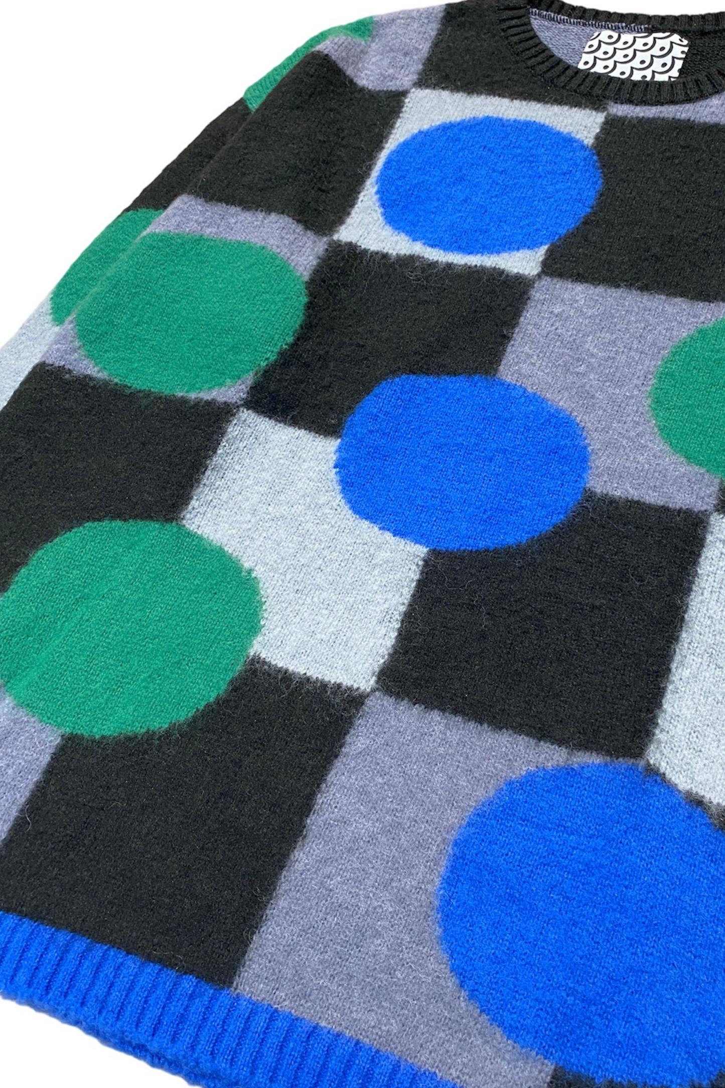 MOHAIR-ISH KNIT JUMPER - BLUEISH