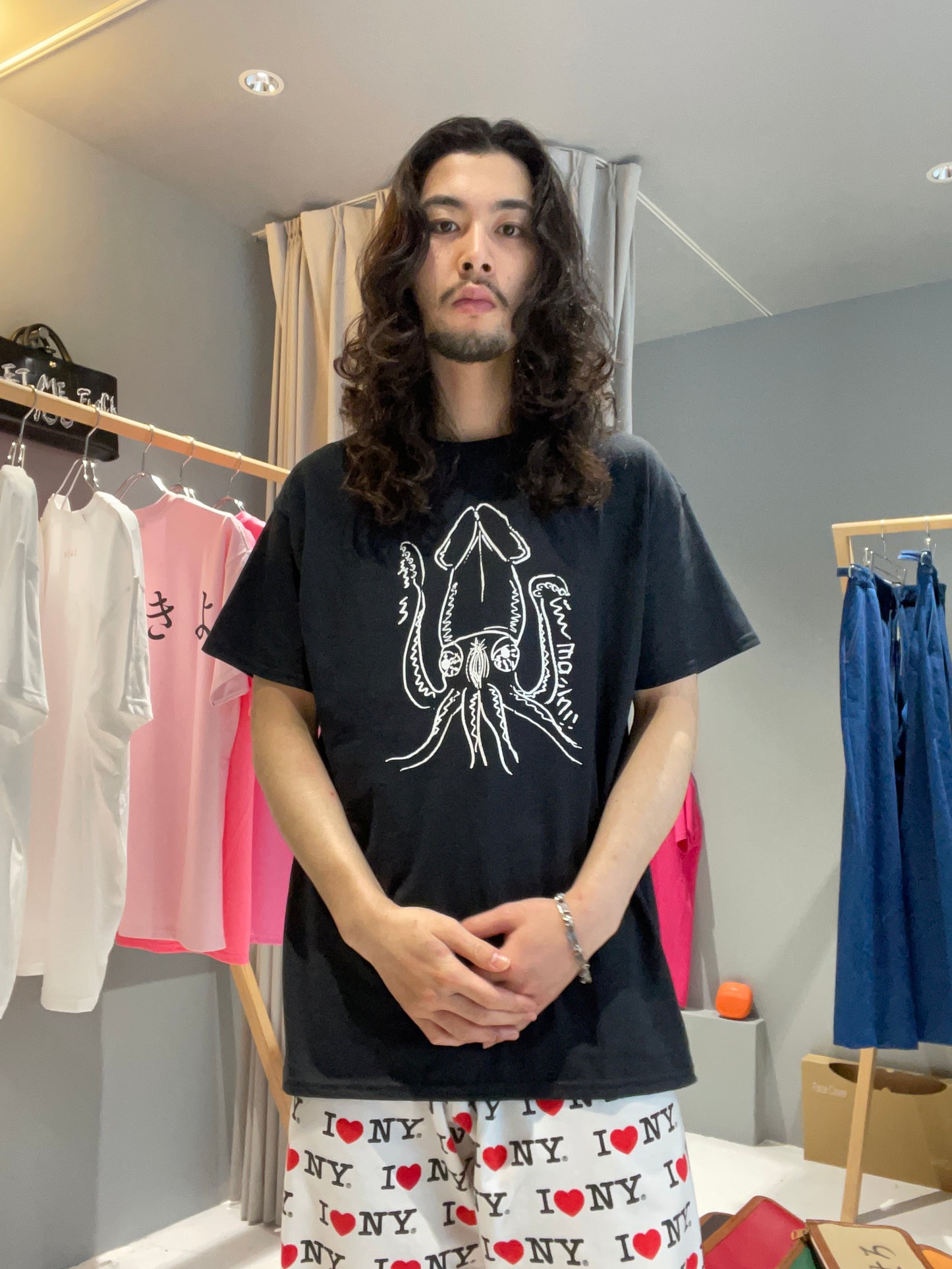 イカす T-SHIRT BLACK
