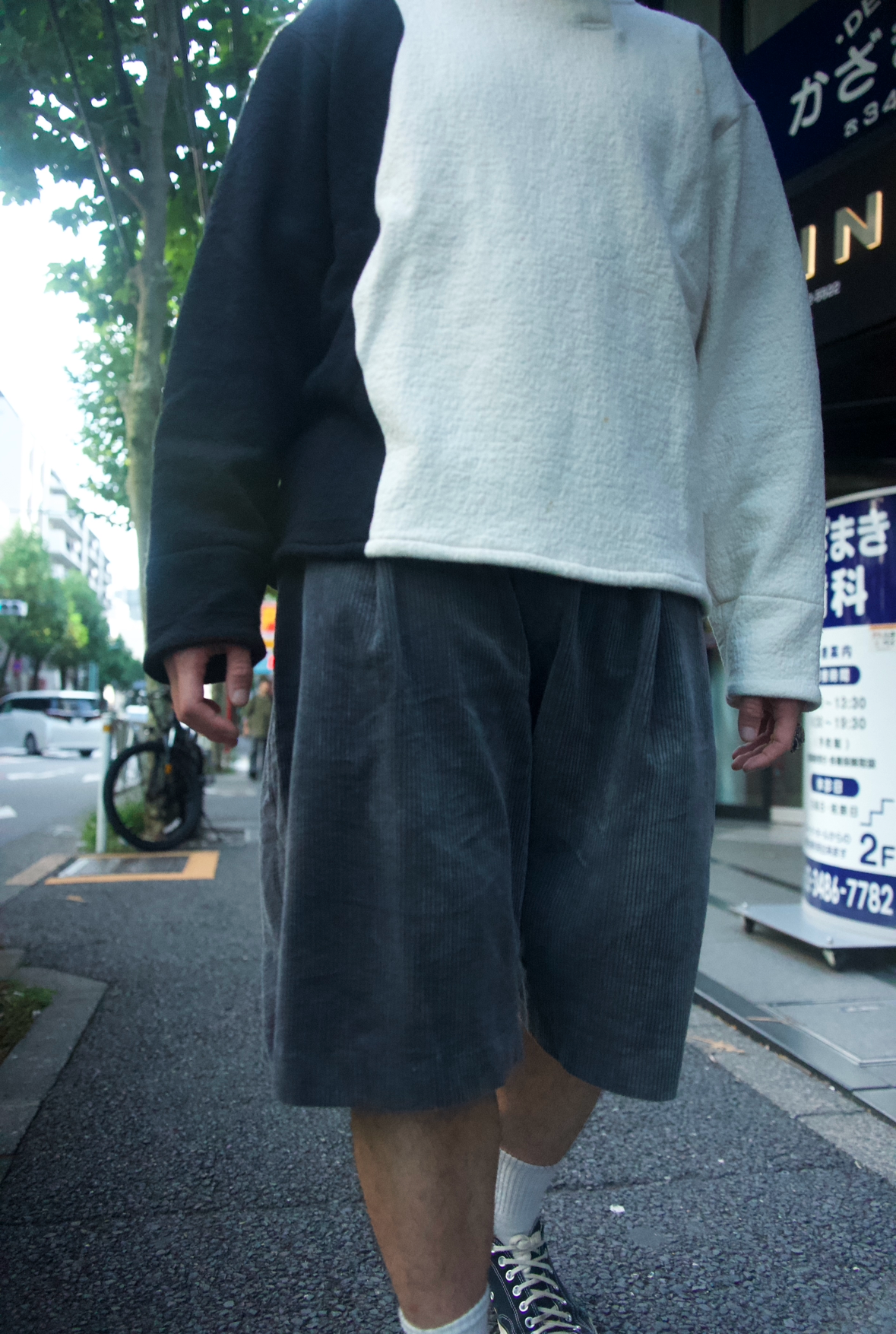 BUGGY SHORTS corduroy-GRAY