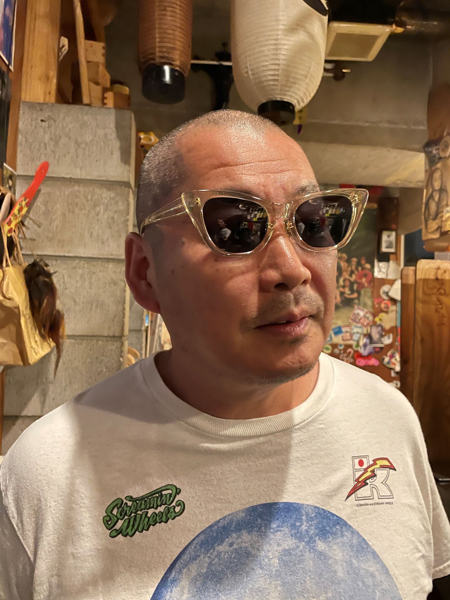SUNGLASSES/Yarasero Megane Flame: Clear Yellow