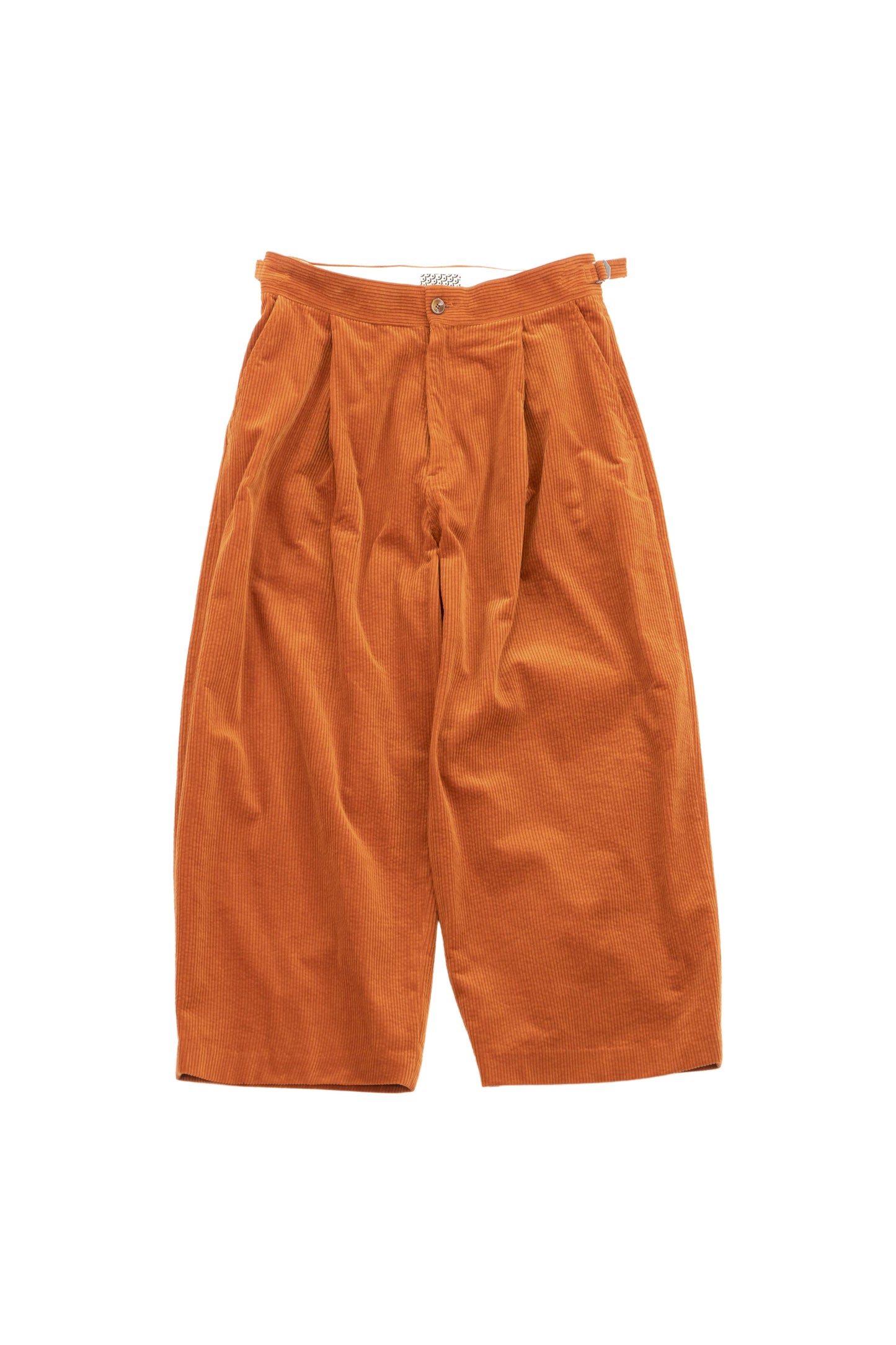 WIDE PANT corduroy - ORANGE