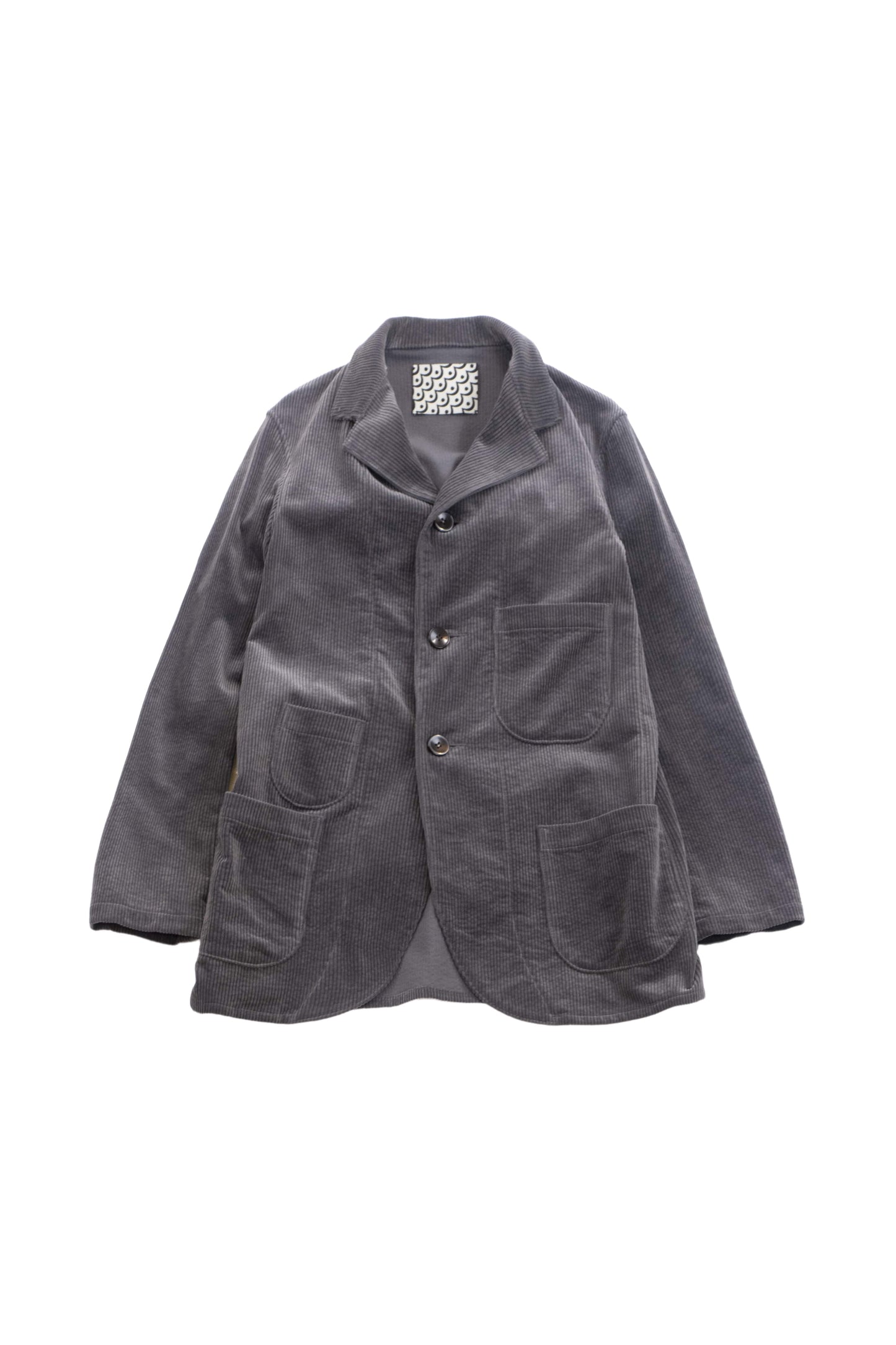 3 BUTTONS JACKET corduroy - GRAY