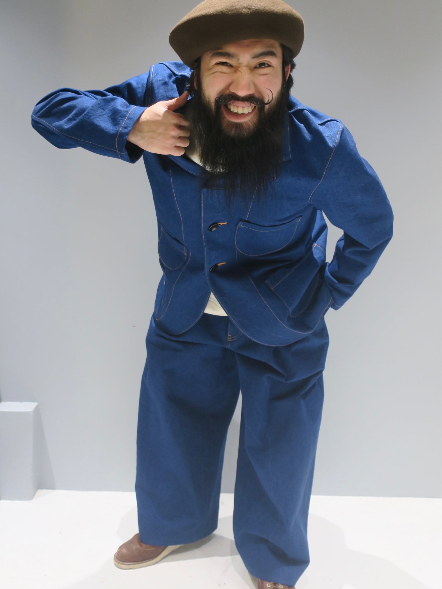 3 BUTTONS JACKET denim