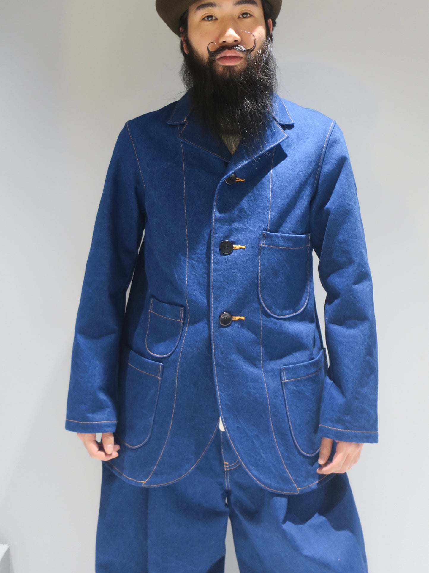 3 BUTTONS JACKET denim