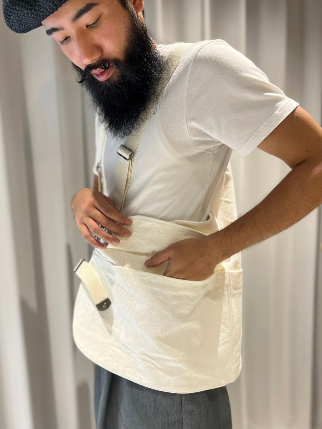 UTILITY VEST cotton - WHITE