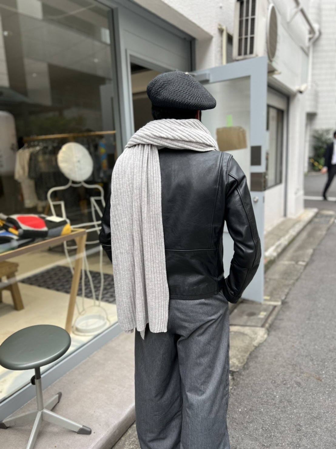 CASHMERE RIBBED STOLE