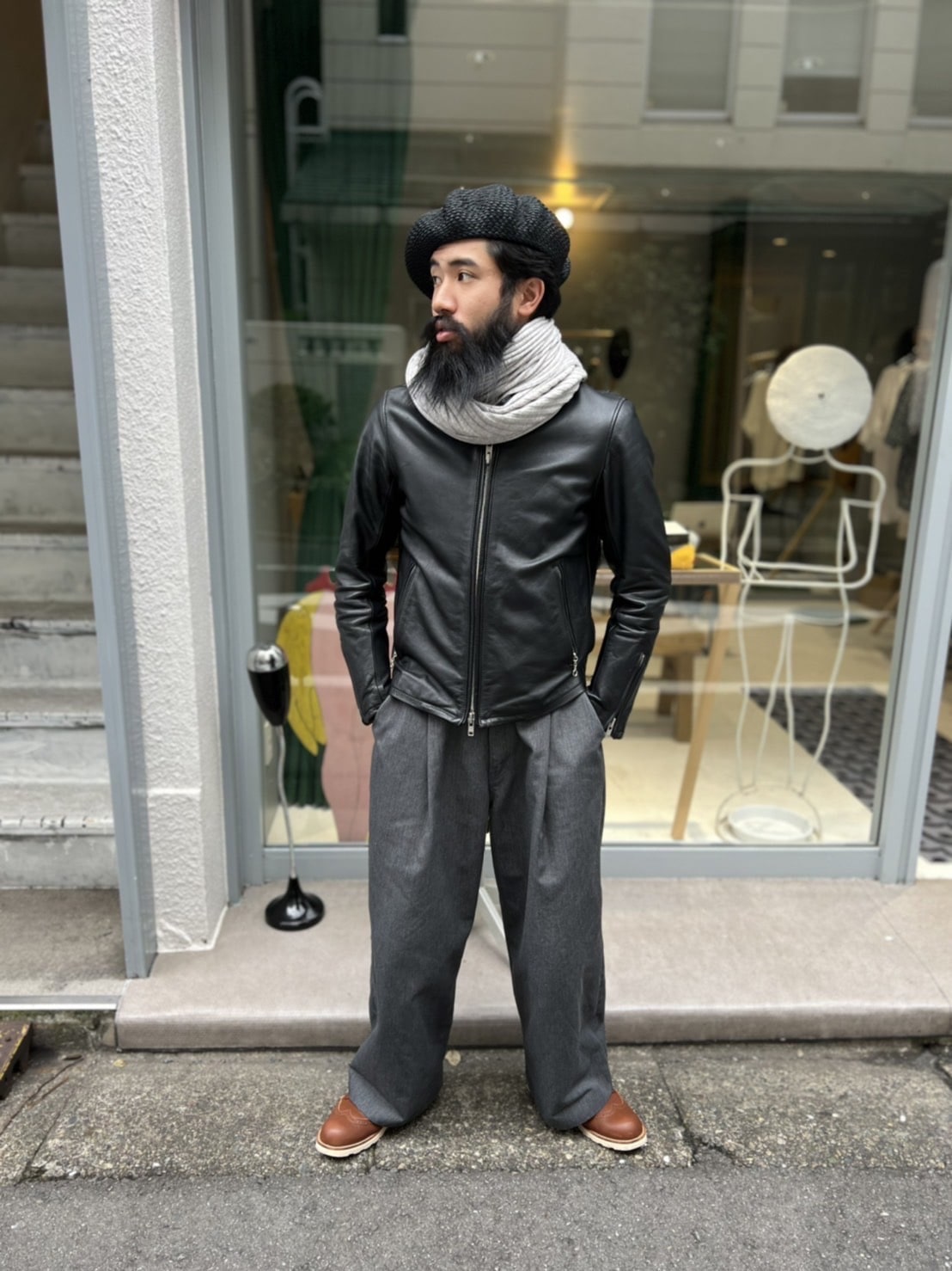 CASHMERE RIBBED STOLE