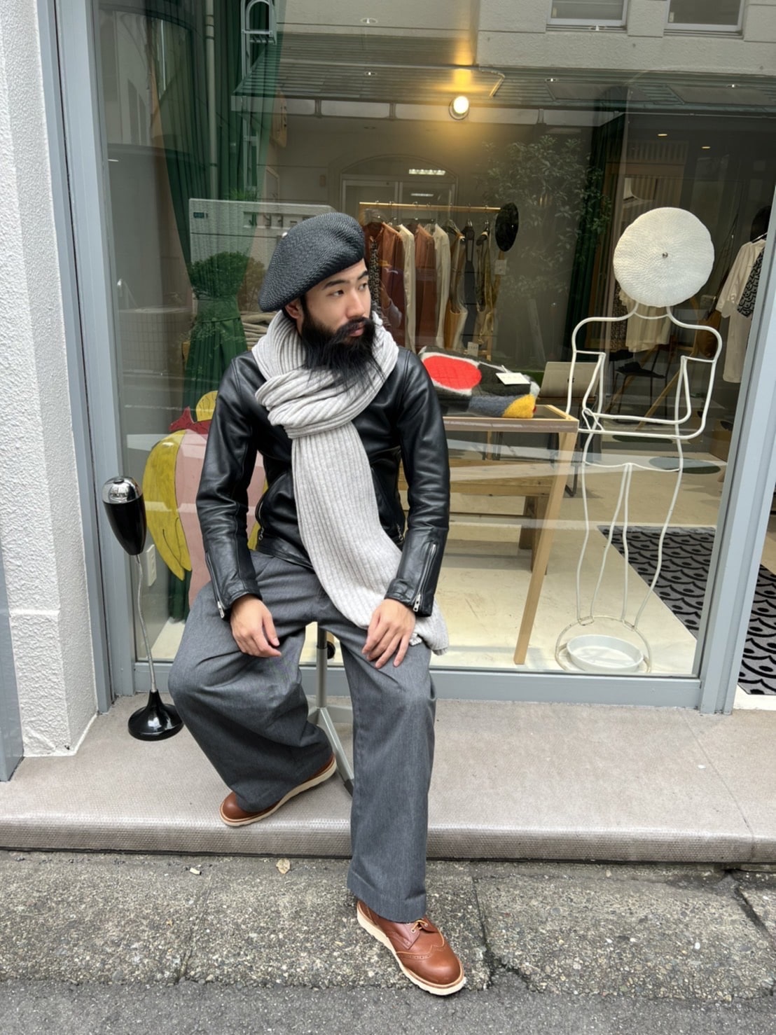 CASHMERE RIBBED STOLE