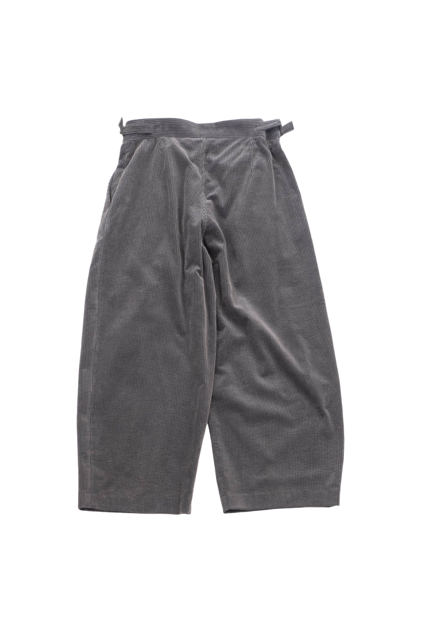 WIDE PANT corduroy - GRAY