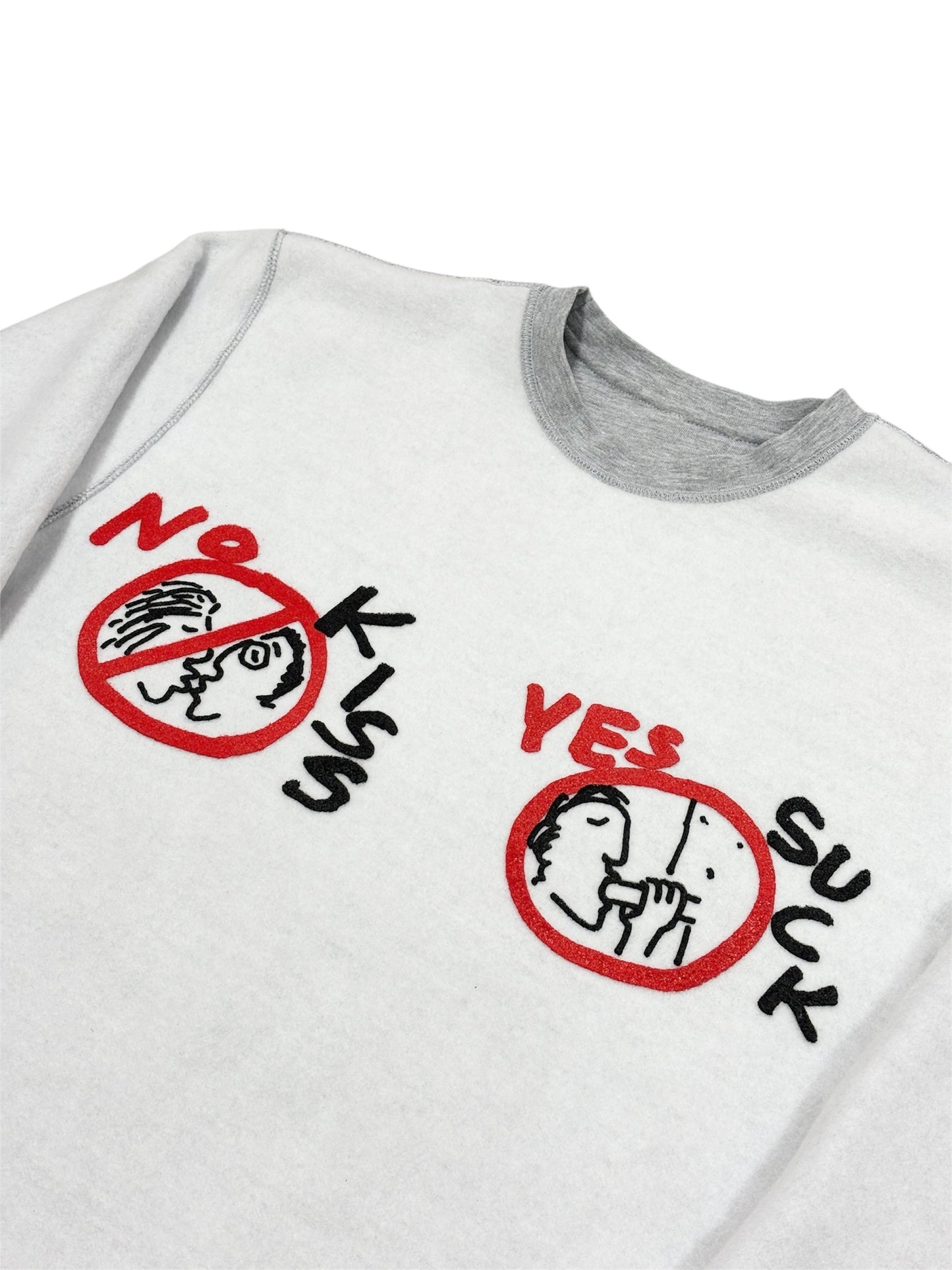 なるきよ REVERSIBLE CREW NECK with お猪口