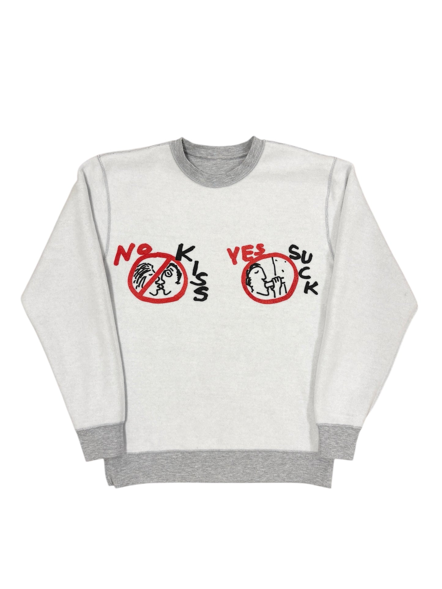 なるきよ REVERSIBLE CREW NECK with お猪口