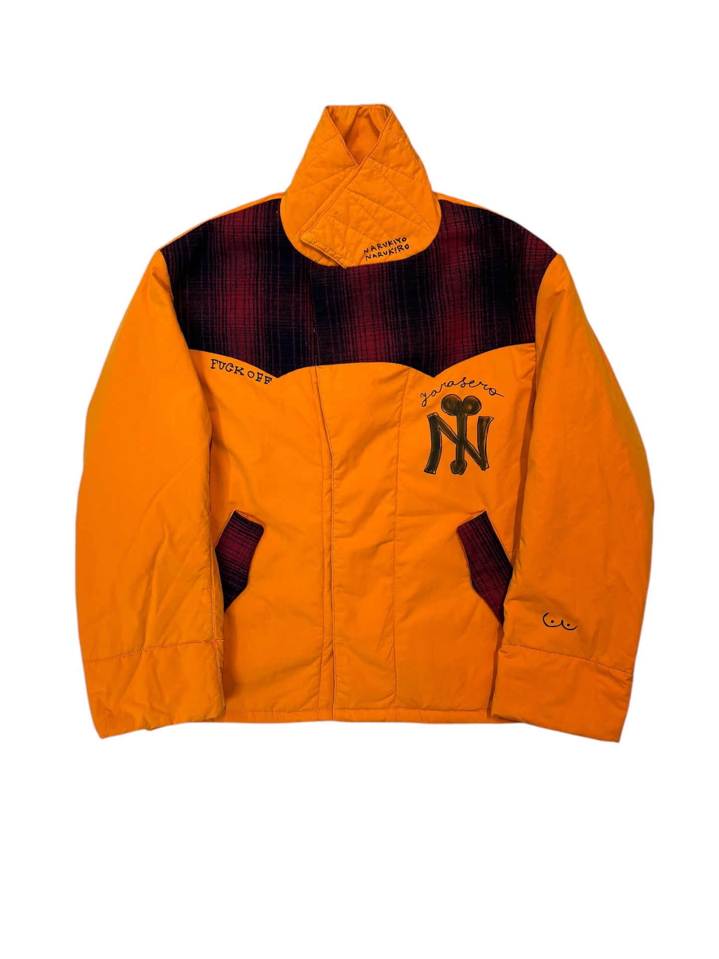 NY JACKET -RED PAINT